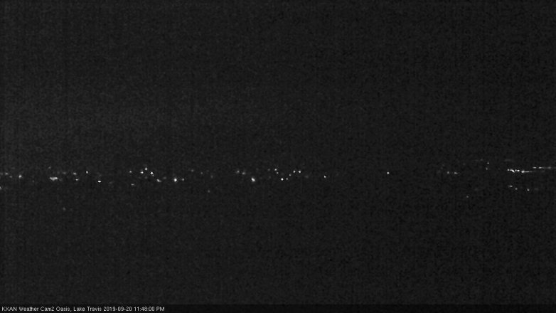 Lake Travis webcam, September 20, 2019 10:50 PM CT