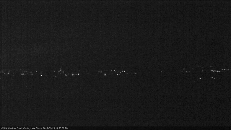 Lake Travis webcam, September 20, 2019 11:00 PM CT