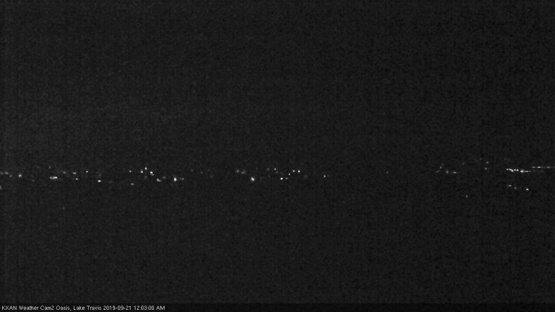 Lake Travis webcam, September 20, 2019 11:05 PM CT