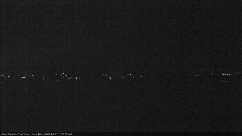 Lake Travis webcam, September 20, 2019 11:10 PM CT