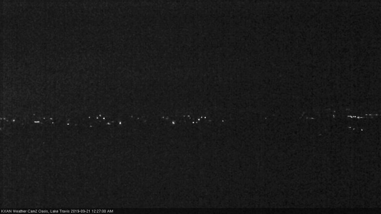 Lake Travis webcam, September 20, 2019 11:30 PM CT