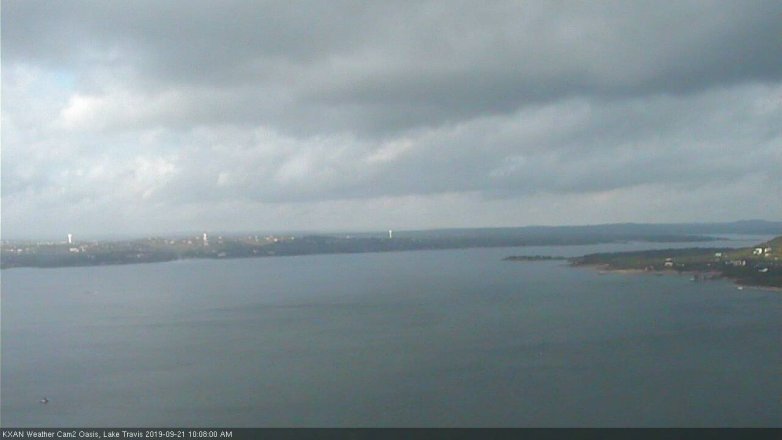 Lake Travis webcam, September 21, 2019 9:10 AM CT