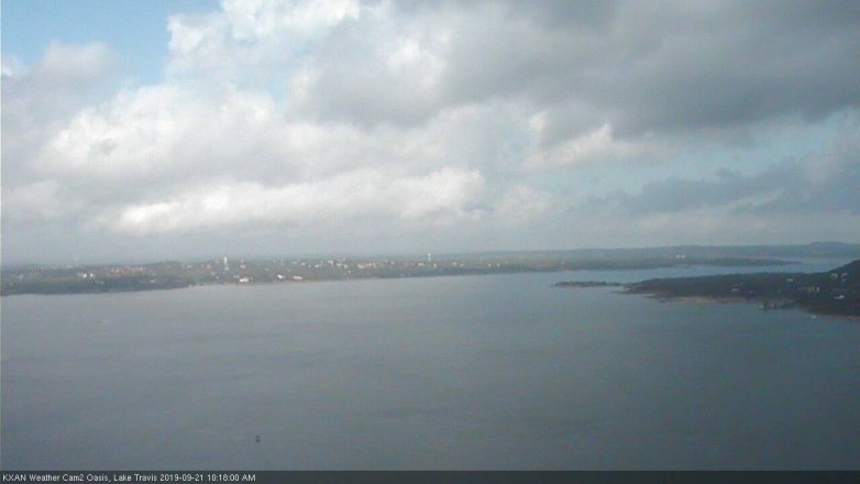 Lake Travis webcam, September 21, 2019 9:20 AM CT