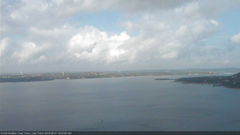 Lake Travis webcam, September 21, 2019 9:25 AM CT