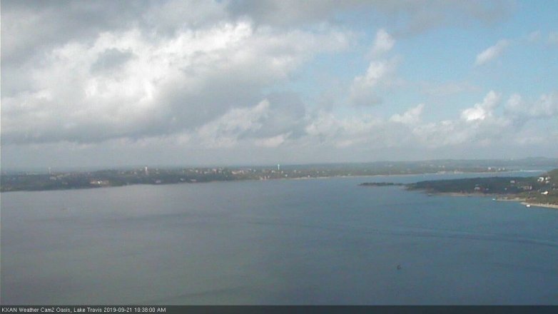 Lake Travis webcam, September 21, 2019 9:40 AM CT