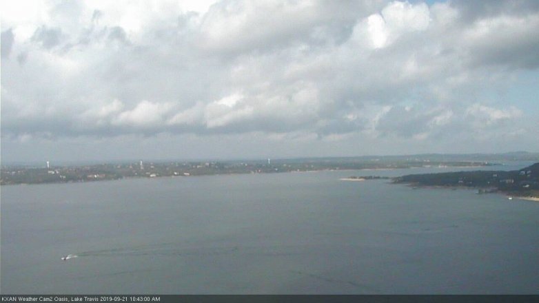 Lake Travis webcam, September 21, 2019 9:45 AM CT