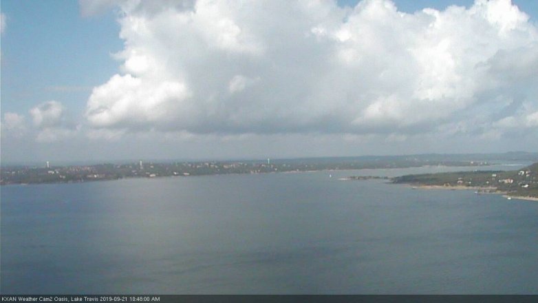 Lake Travis webcam, September 21, 2019 9:50 AM CT