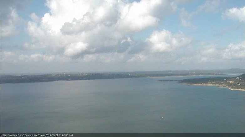 Lake Travis webcam, September 21, 2019 10:05 AM CT