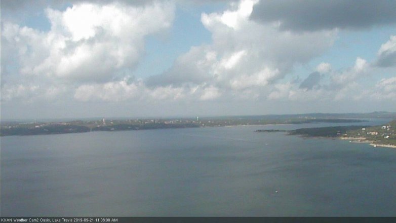 Lake Travis webcam, September 21, 2019 10:10 AM CT