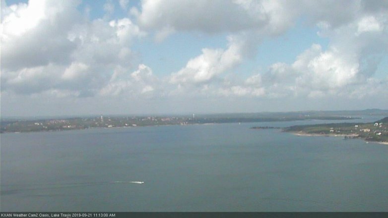 Lake Travis webcam, September 21, 2019 10:15 AM CT