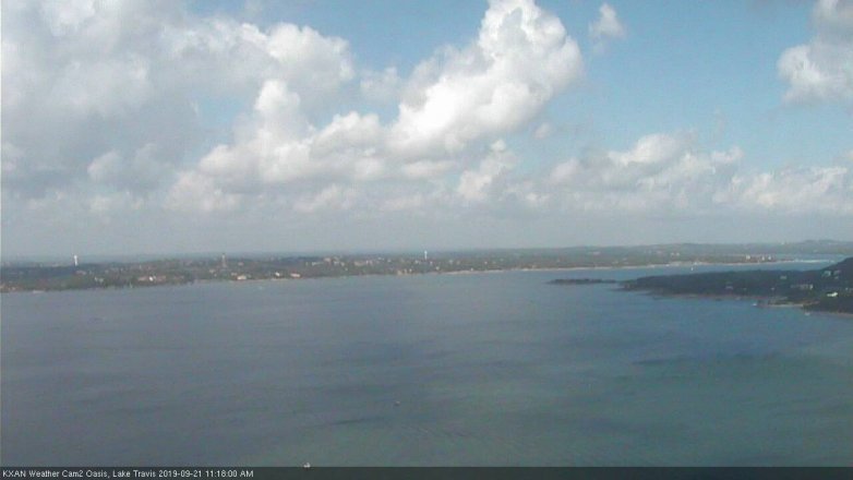 Lake Travis webcam, September 21, 2019 10:20 AM CT