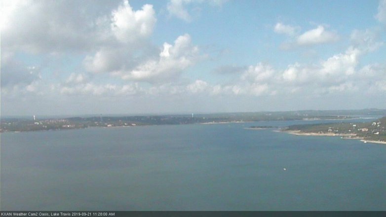 Lake Travis webcam, September 21, 2019 10:30 AM CT