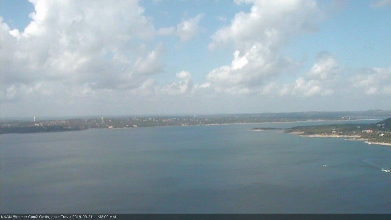 Lake Travis webcam, September 21, 2019 10:35 AM CT