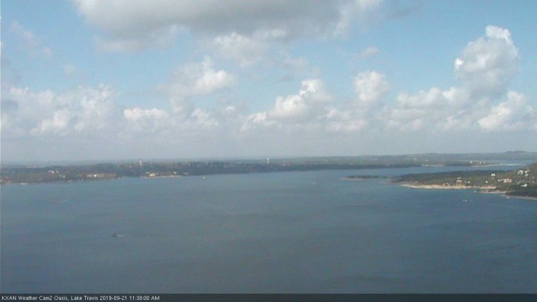 Lake Travis webcam, September 21, 2019 10:40 AM CT