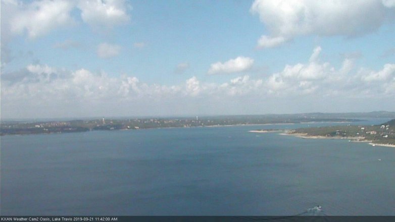 Lake Travis webcam, September 21, 2019 10:45 AM CT