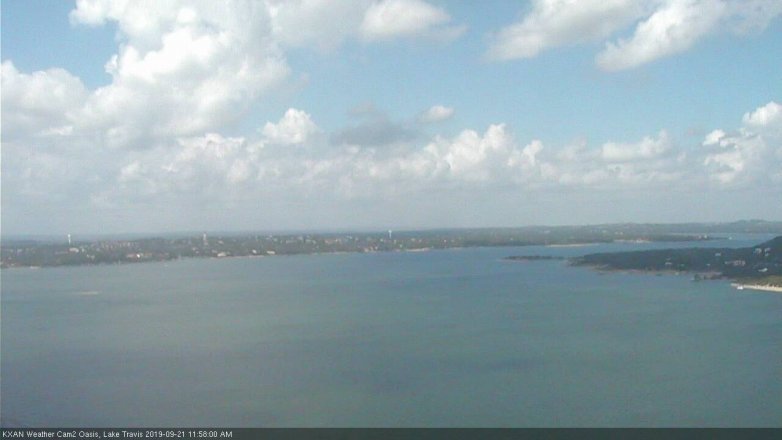 Lake Travis webcam, September 21, 2019 11:00 AM CT