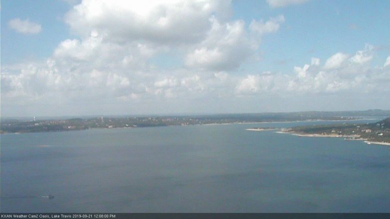Lake Travis webcam, September 21, 2019 11:10 AM CT