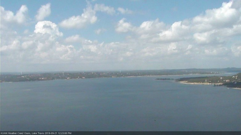 Lake Travis webcam, September 21, 2019 11:25 AM CT