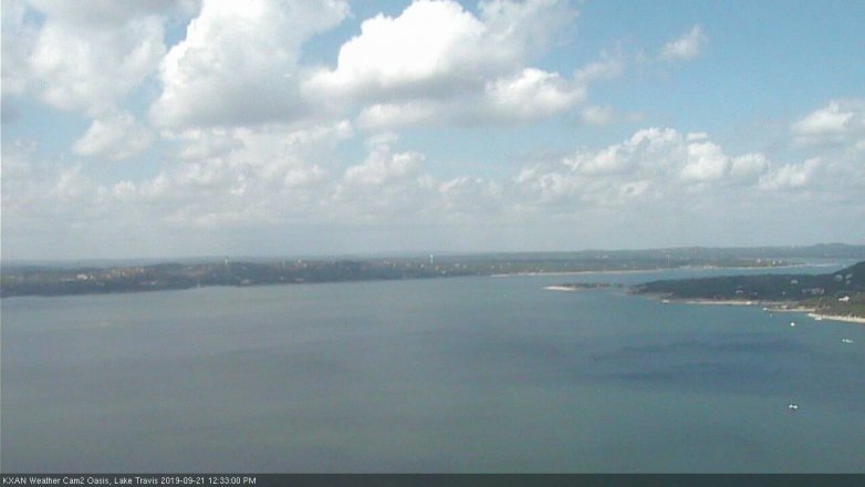 Lake Travis webcam, September 21, 2019 11:35 AM CT