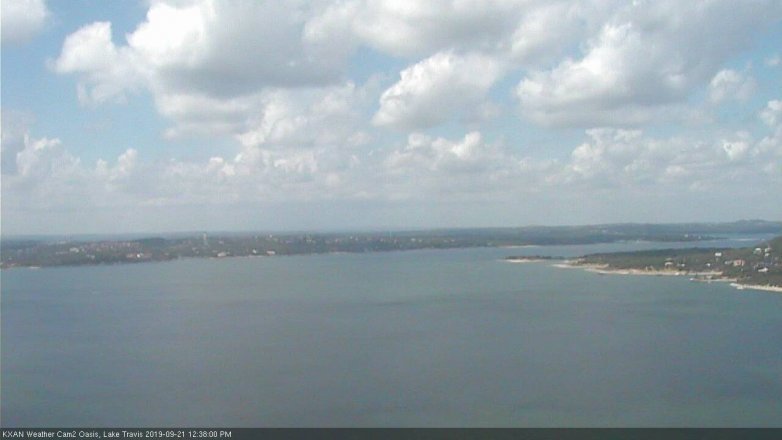 Lake Travis webcam, September 21, 2019 11:40 AM CT