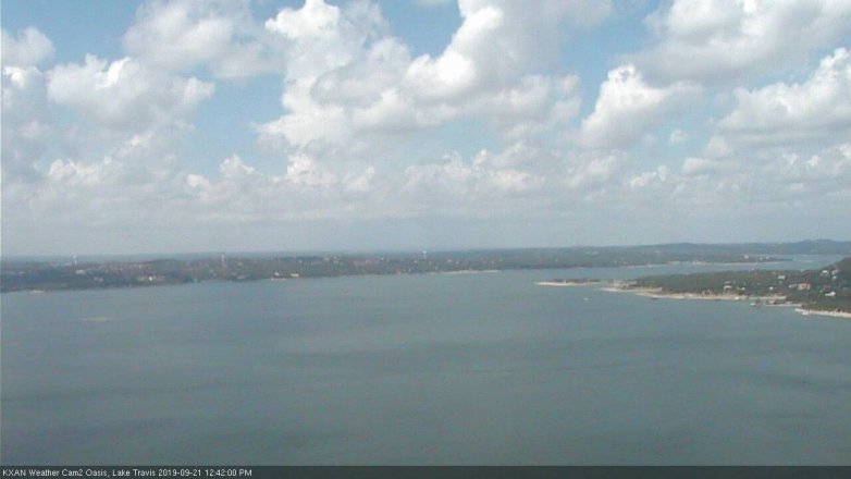 Lake Travis webcam, September 21, 2019 11:45 AM CT