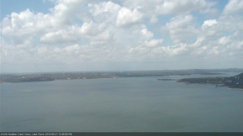 Lake Travis webcam, September 21, 2019 11:50 AM CT