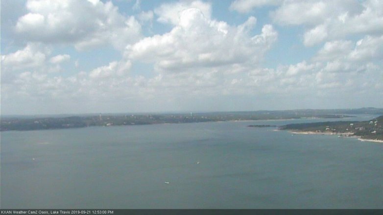 Lake Travis webcam, September 21, 2019 11:55 AM CT