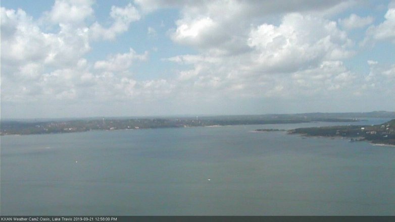 Lake Travis webcam, September 21, 2019 12:00 PM CT