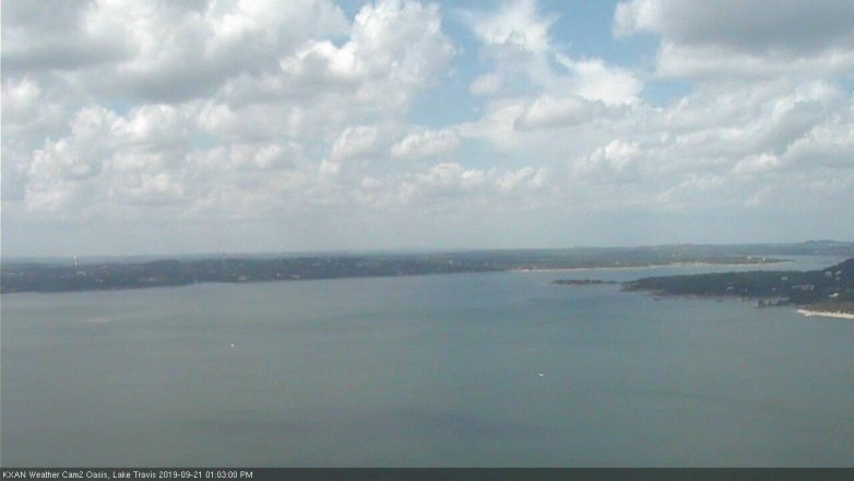 Lake Travis webcam, September 21, 2019 12:05 PM CT