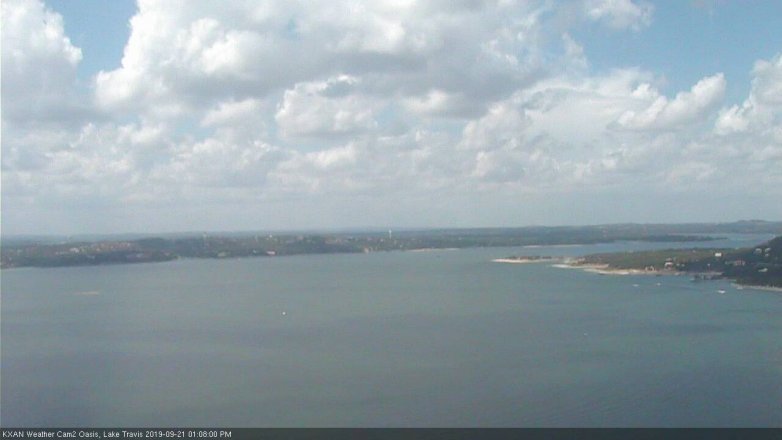 Lake Travis webcam, September 21, 2019 12:10 PM CT