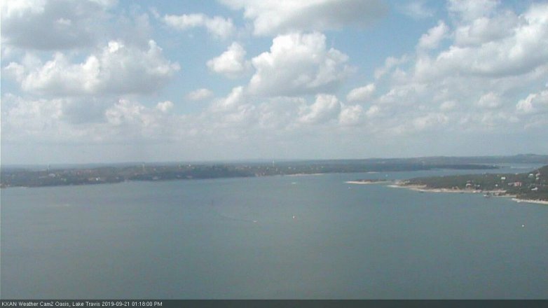 Lake Travis webcam, September 21, 2019 12:20 PM CT