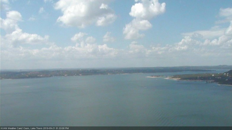 Lake Travis webcam, September 21, 2019 12:35 PM CT