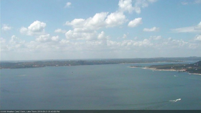 Lake Travis webcam, September 21, 2019 12:45 PM CT