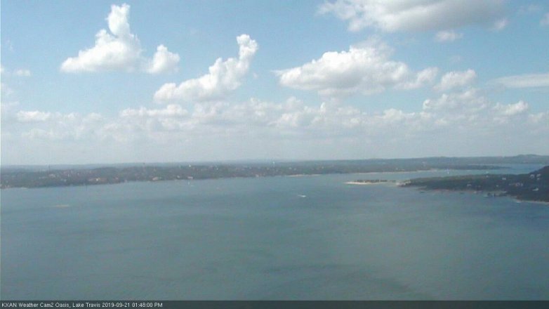 Lake Travis webcam, September 21, 2019 12:50 PM CT