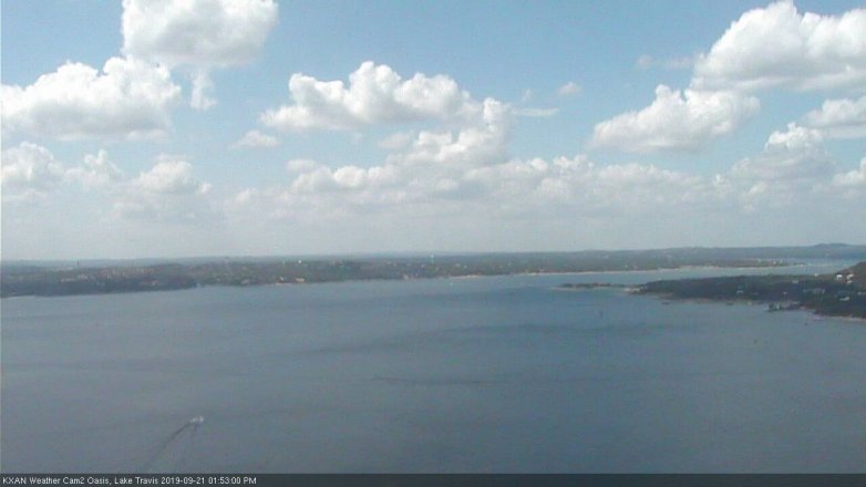 Lake Travis webcam, September 21, 2019 12:55 PM CT