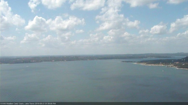 Lake Travis webcam, September 21, 2019 1:00 PM CT