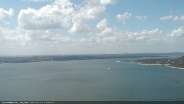 Lake Travis webcam, September 21, 2019 1:10 PM CT