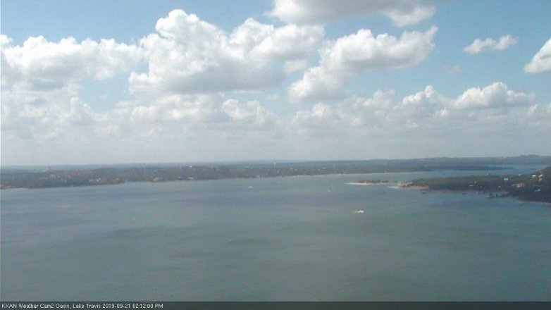 Lake Travis webcam, September 21, 2019 1:15 PM CT