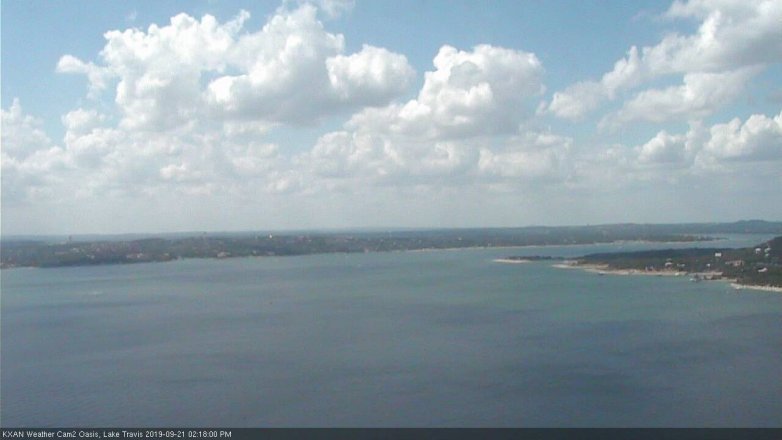 Lake Travis webcam, September 21, 2019 1:20 PM CT