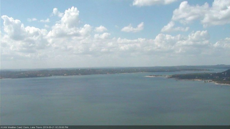 Lake Travis webcam, September 21, 2019 1:30 PM CT