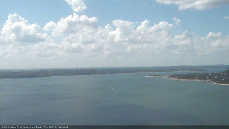 Lake Travis webcam, September 21, 2019 1:40 PM CT