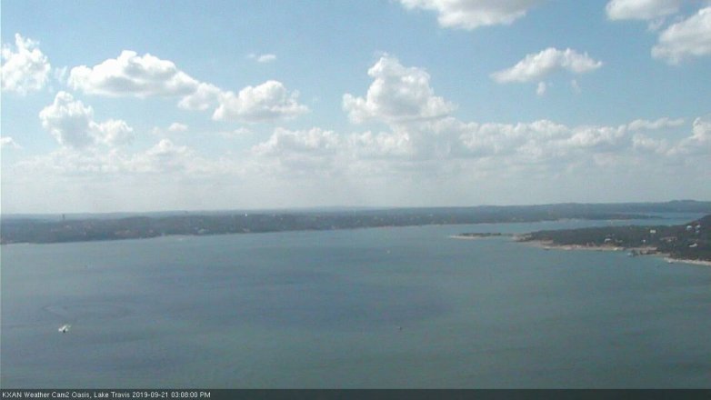Lake Travis webcam, September 21, 2019 2:10 PM CT
