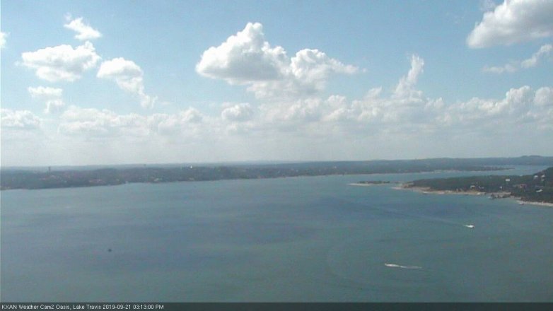 Lake Travis webcam, September 21, 2019 2:15 PM CT