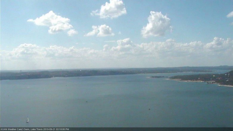Lake Travis webcam, September 21, 2019 2:20 PM CT