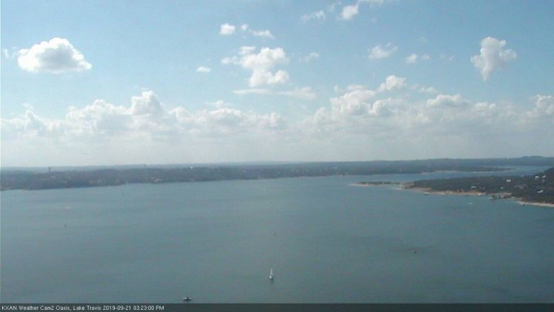 Lake Travis webcam, September 21, 2019 2:25 PM CT