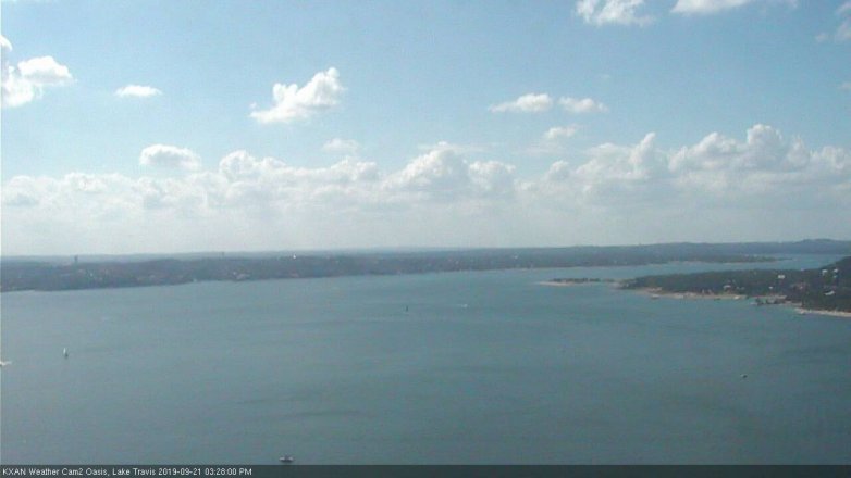 Lake Travis webcam, September 21, 2019 2:30 PM CT