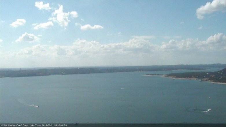 Lake Travis webcam, September 21, 2019 2:35 PM CT