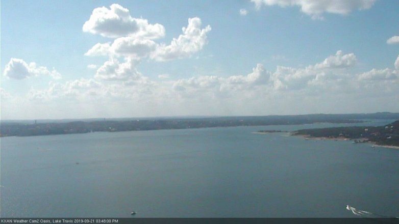 Lake Travis webcam, September 21, 2019 2:50 PM CT