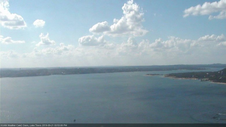 Lake Travis webcam, September 21, 2019 2:55 PM CT