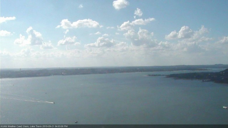 Lake Travis webcam, September 21, 2019 3:05 PM CT